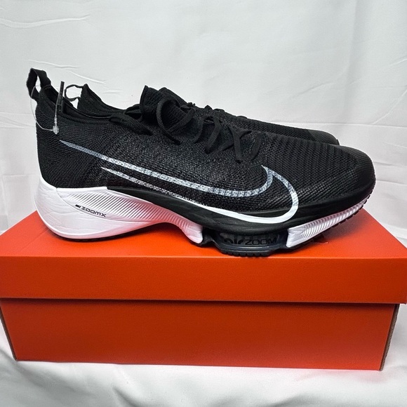 Nike Air Zoom Tempo Next% Flyknit Black White Anthracite - Picture 6 of 7